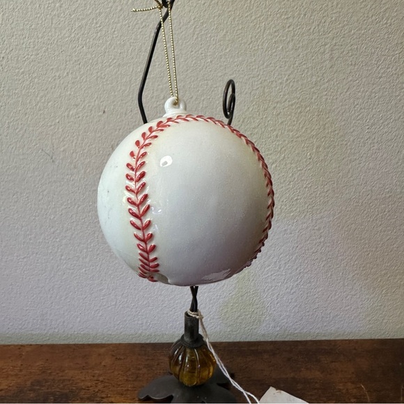 Smiling Baseball Ornament - Picture 2 of 2